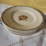 Aluminia Solbrud kaffetallerkener med blomster – 15,2 cm