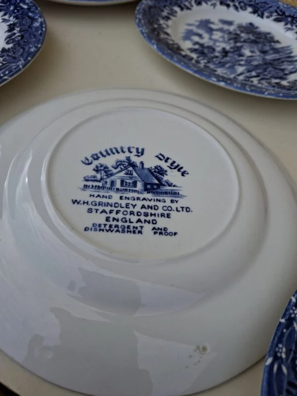 Country Style-stempel med W.H. Grindley and Co. Ltd., Staffordshire, England