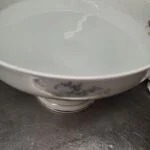 Rosenthal Bavaria skål på fod vist skråt ovenfra