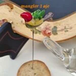 Sæt med 3 Vintage Glasfugle