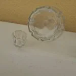 klar glas med prop