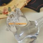 Vintage Glasfugl i Klar Glas