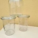 Vintage Glasopbevaringsglas - Sæt af 3