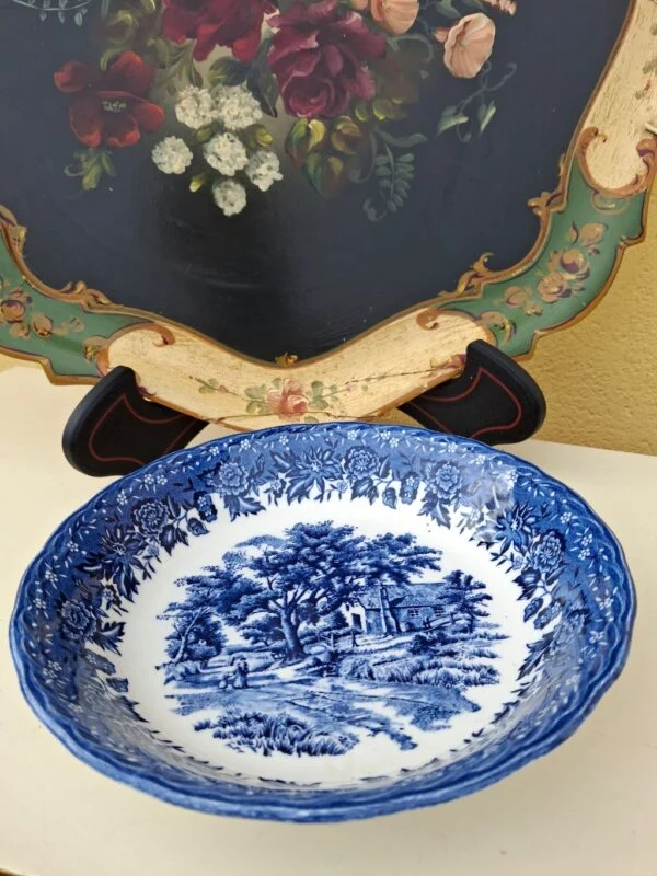 blåt porcelæn