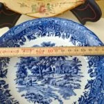 Vintage Morgenmadsskål i Blåt Porcelæn