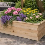 Plantekasse i lindetræ fra Topvirk, 80,5 × 43,5 cm – detalje 3