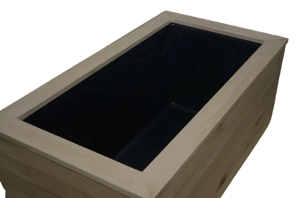 Plantekasse i lindetræ, 80,5 × 43,5 cm