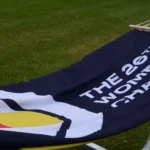VM-hængekøje fra Topvirk med assorteret bannertryk