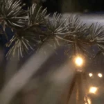 Ståljuletræ med separat lyskæde som inspiration